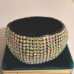 Rhinestone Sparkled Bling Chunky Bangle